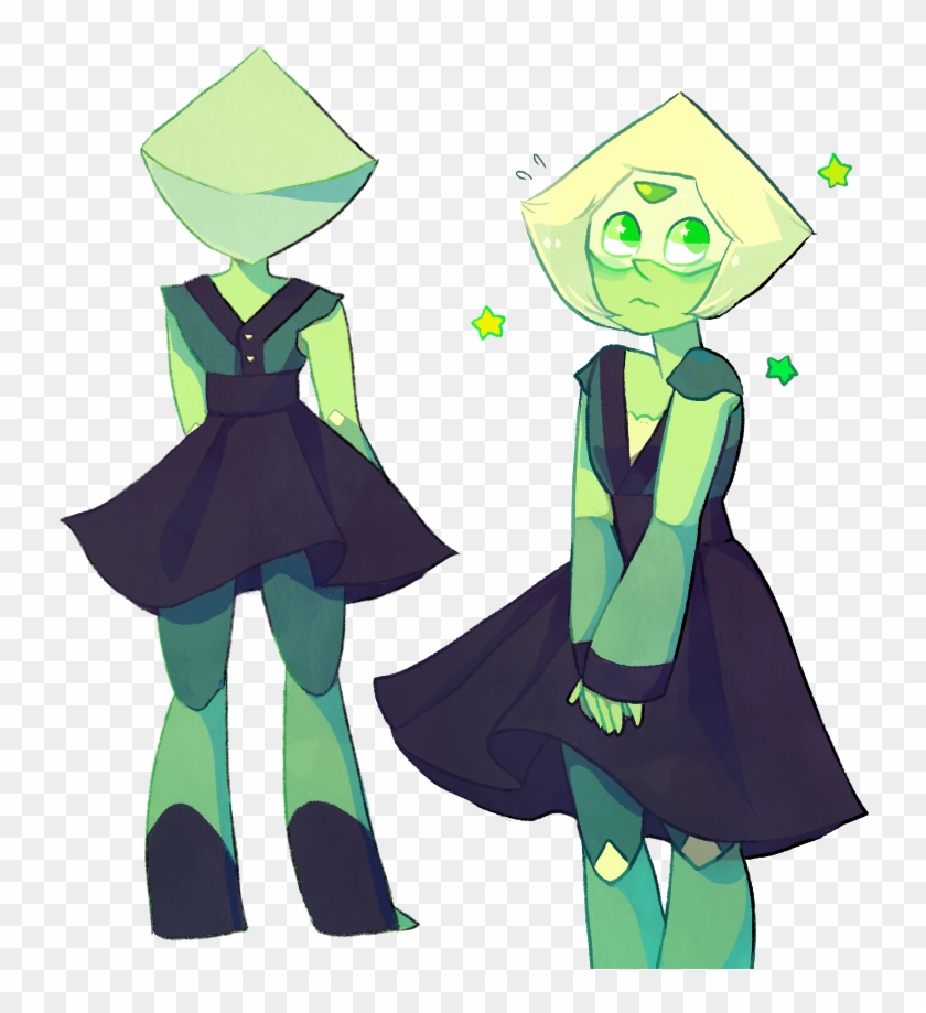Clothing Green Vertebrate Fictional Character Cartoon - Steven Universe Peridot Dress #1139314