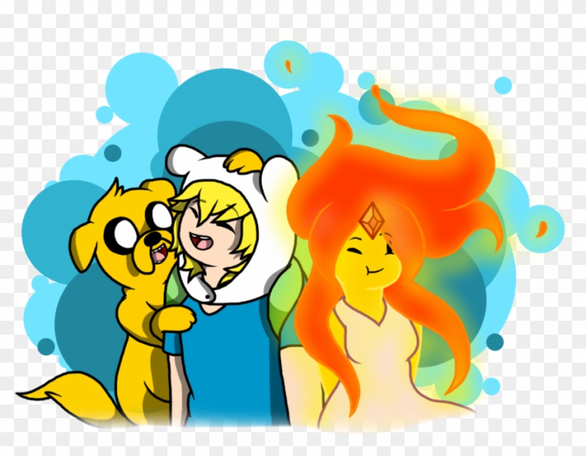 All Drawn In Firealpaca ~mt Finn, Jake, Phoebe Flame - Cartoon #1139334