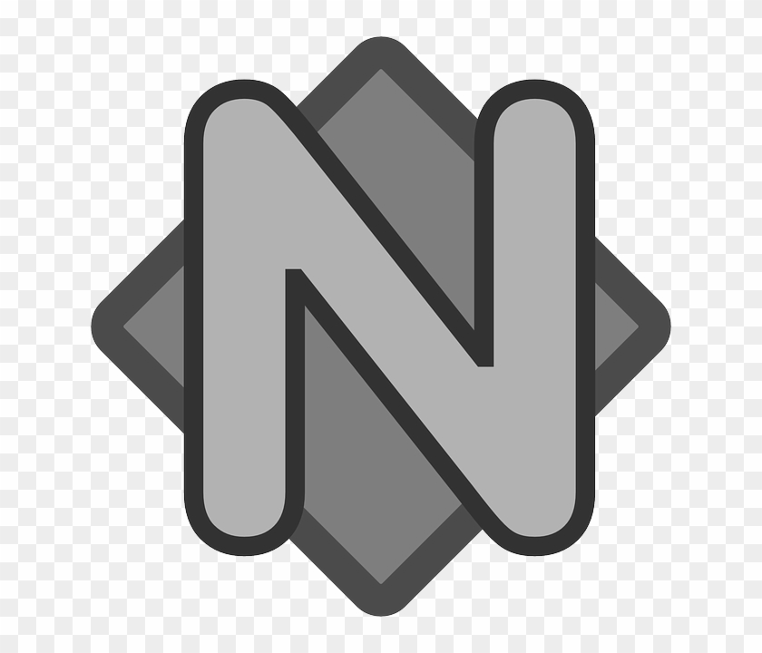 Flat, Diamond, Grey, Theme, Letter, Icon - N Logo Transparent Background #1139905