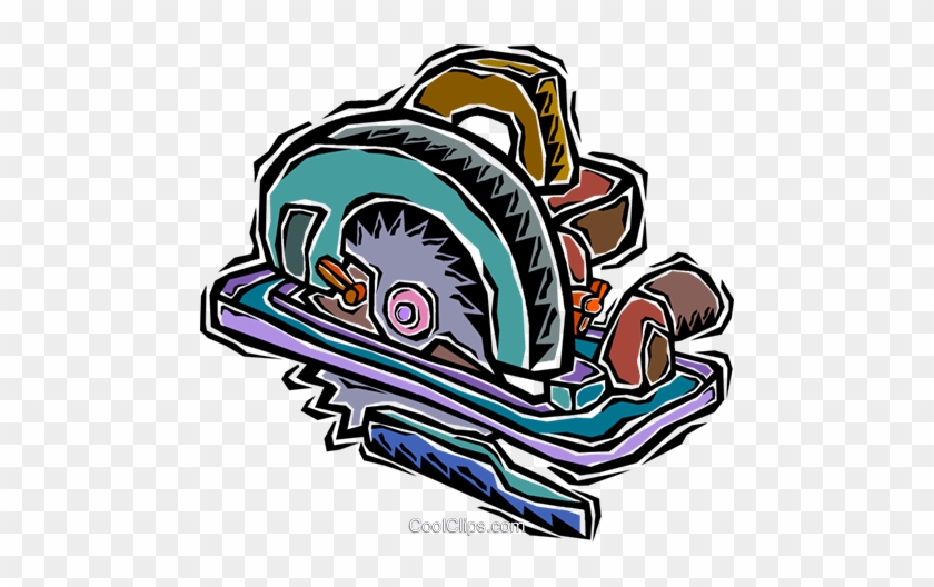 Skill Saw Royalty Free Vector Clip Art Illustration - Clip Art #1140210