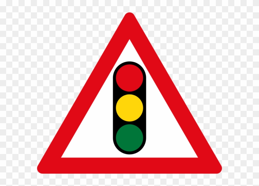 Traffic Ahead Sign - Traffic Signal Ahead Sign #1140318