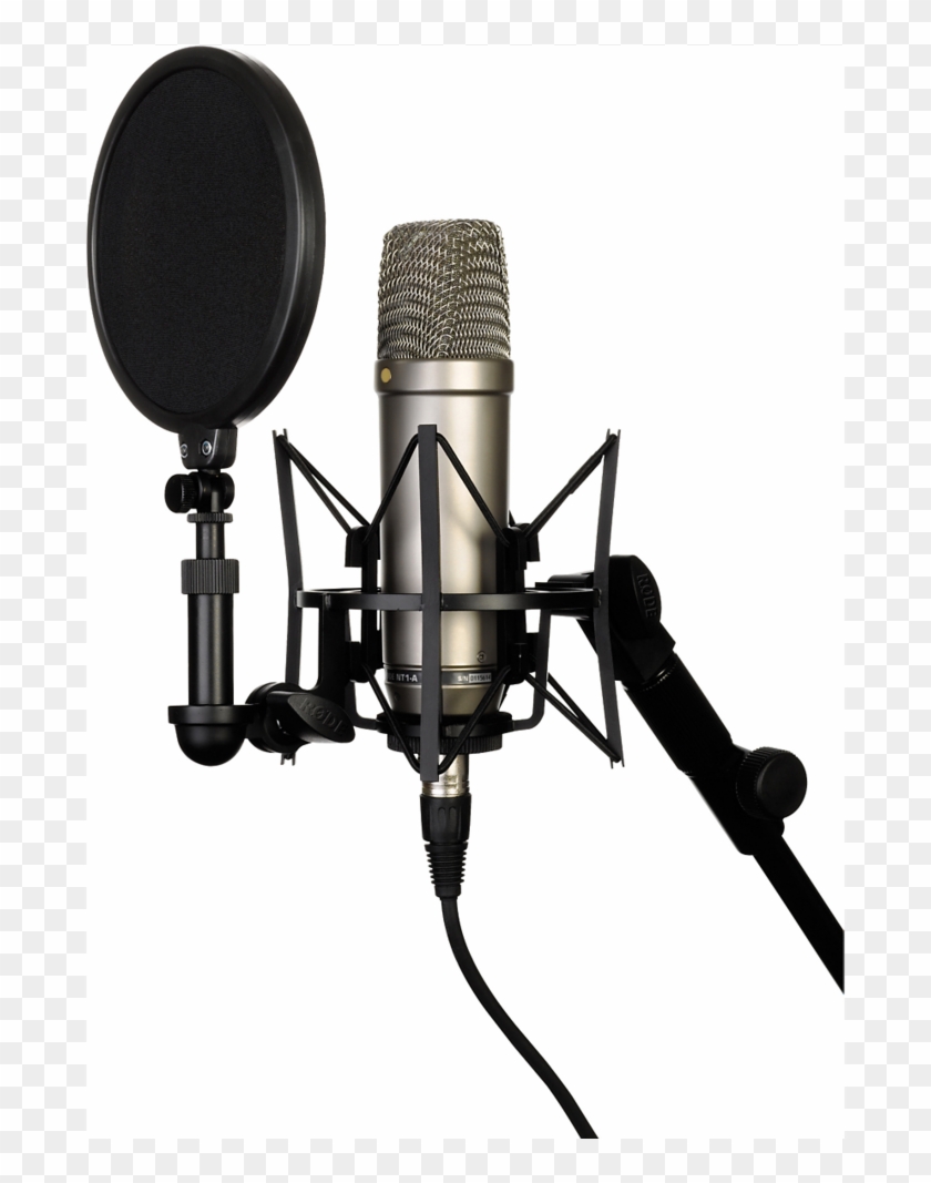 Rode Microphones Nt1-a Cardioid Condenser Microphone - Pop Filter And Microphone #1140431