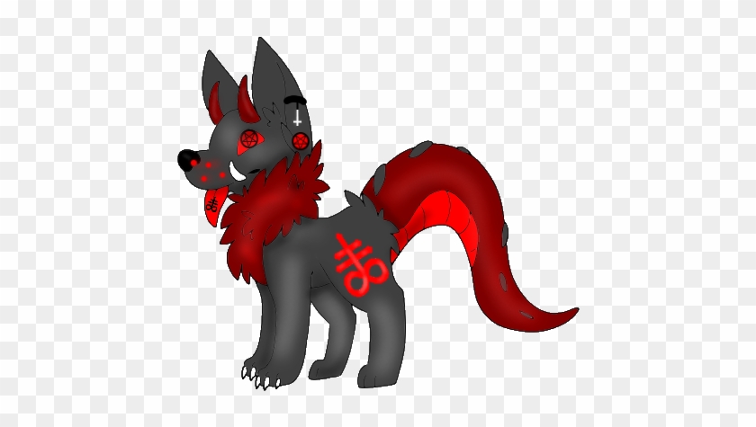 Demonic Wolf Shaded For Sale By Ghost-direwolf - Cartoon #1140907