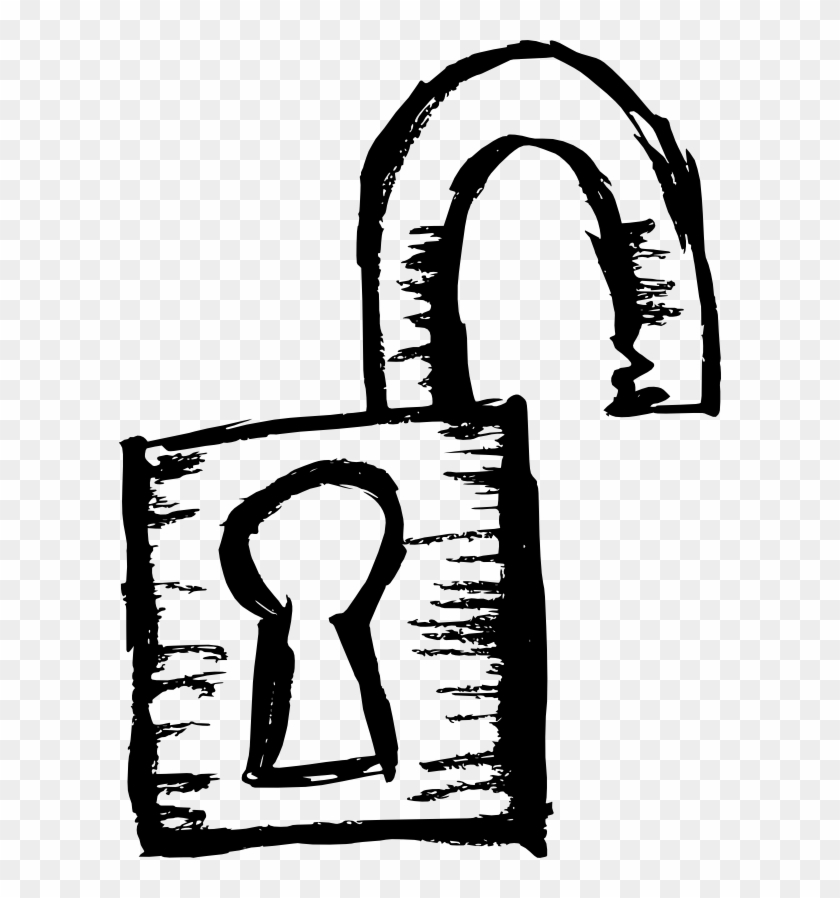 Drawing Lock Clip Art - Drawing Lock Clip Art #1140954