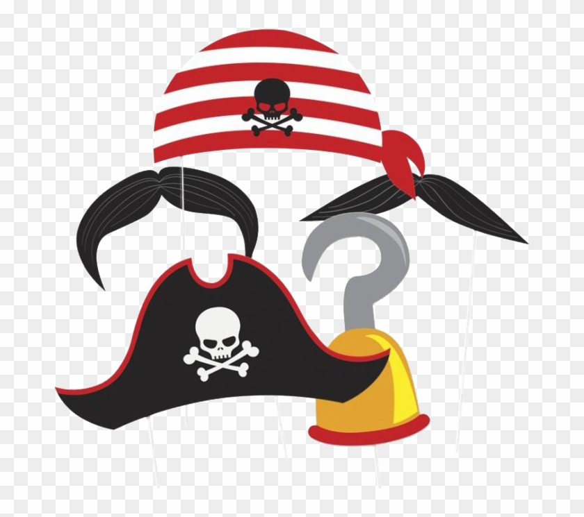 Accessoires Photo Booth Thème "pirate" - Pirate Photo Booth Props 10pc #1141001