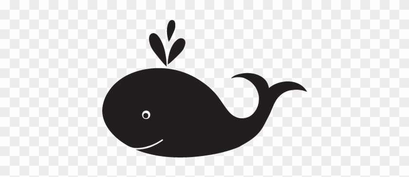 Whale Cartoon Image Black #1141138