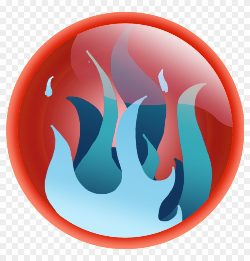 Blue Fire Element Orb - Circle #1141437