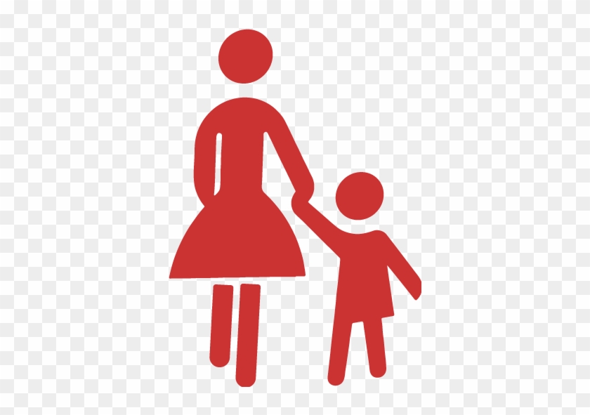 Persian Red Mother And Child Icon - Mother Icon Png #1141625