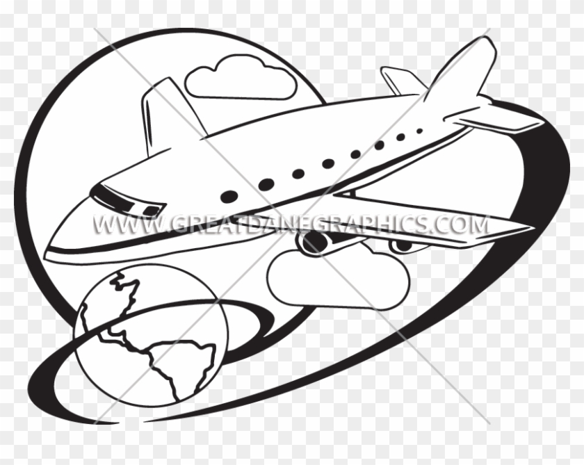 Traveling Through The Air - Line Art #1141894