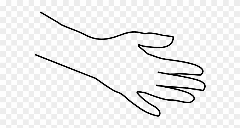 Hand Clipart Black And White - Line Art #1142030