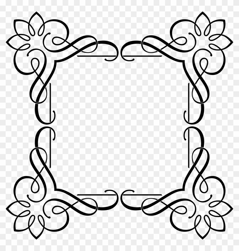 Big Image - Black Designs Png Frames Fancy #1142040