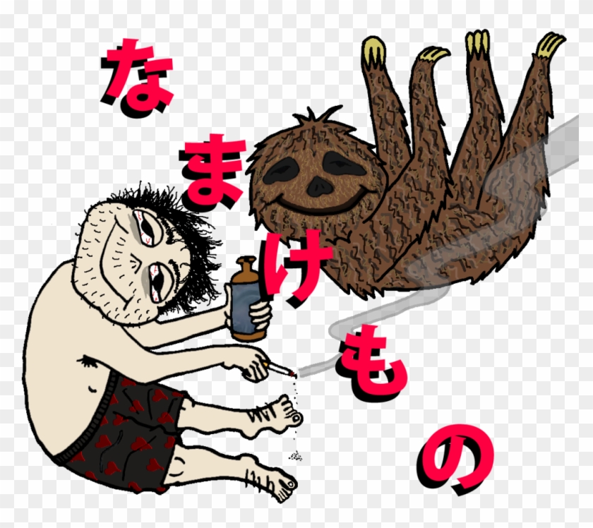 Stoner Sloth By Capnjasbo - Best Gift - Laughing Face Funny Comic Cartoon Child #1142158