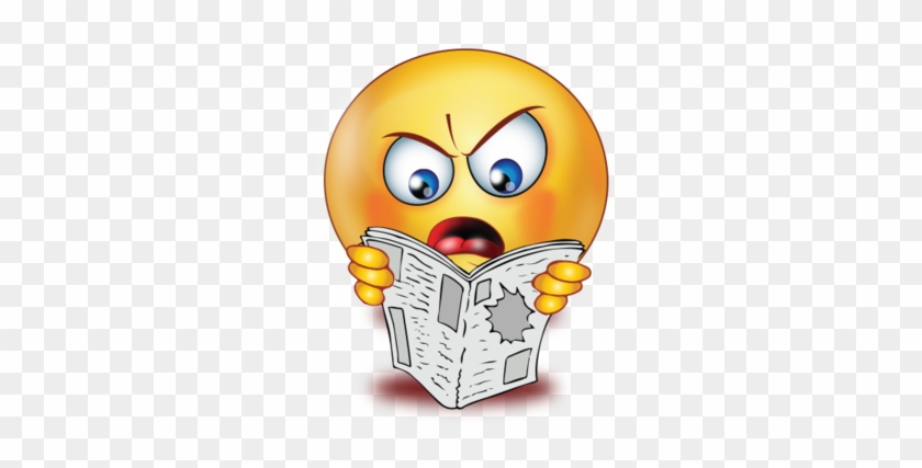Newspaper Clipart Emoji - Cartoon #1142390
