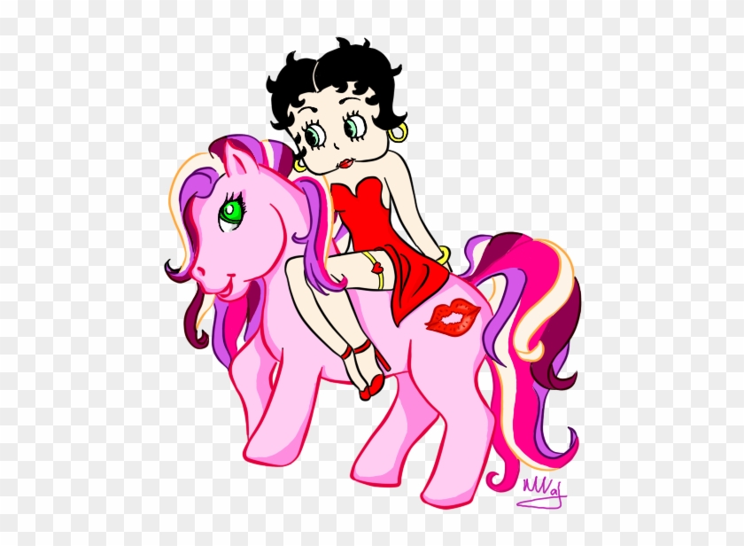 Betty Boop With My Small Pony By Louna-chan - Cartoon #1142636