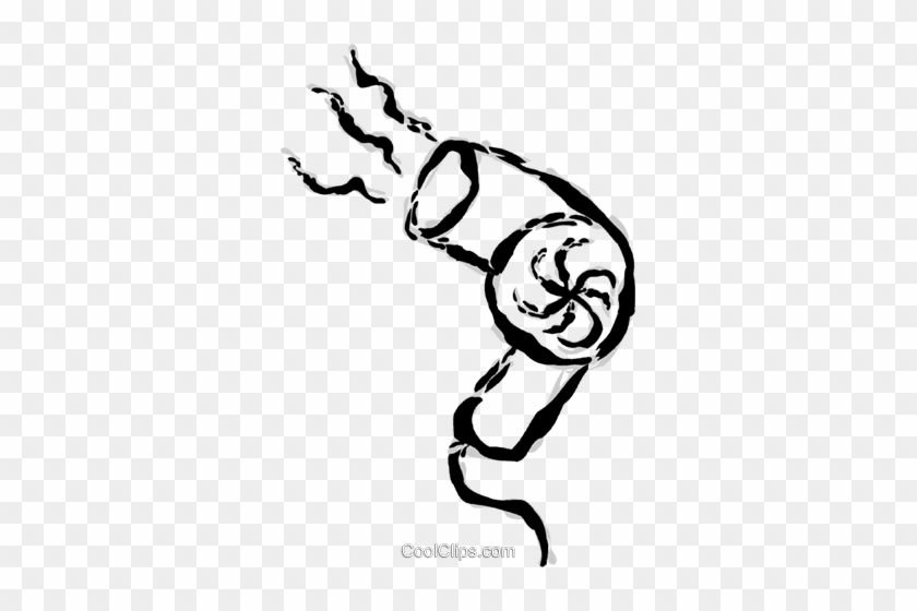Hair Dryer Royalty Free Vector Clip Art Illustration - Hair Dryer Royalty Free Vector Clip Art Illustration #1142757