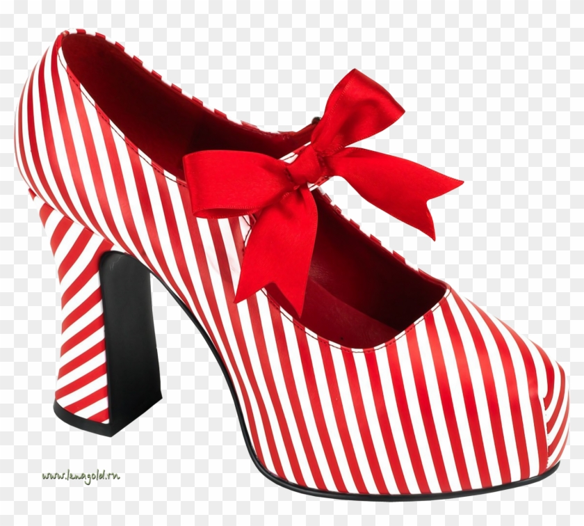 Heels Clipart Women's Clothing - Pleaser Candycane-48 Red/white Pu Size 12 #1142799