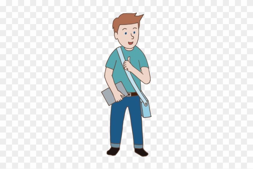 Male Student (illustration, Clip Art) - Clip Art #1142952