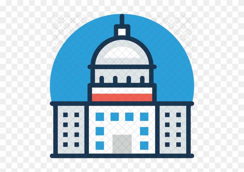 Washington Dc Icon - Us Capitol Building Clipart #1143185