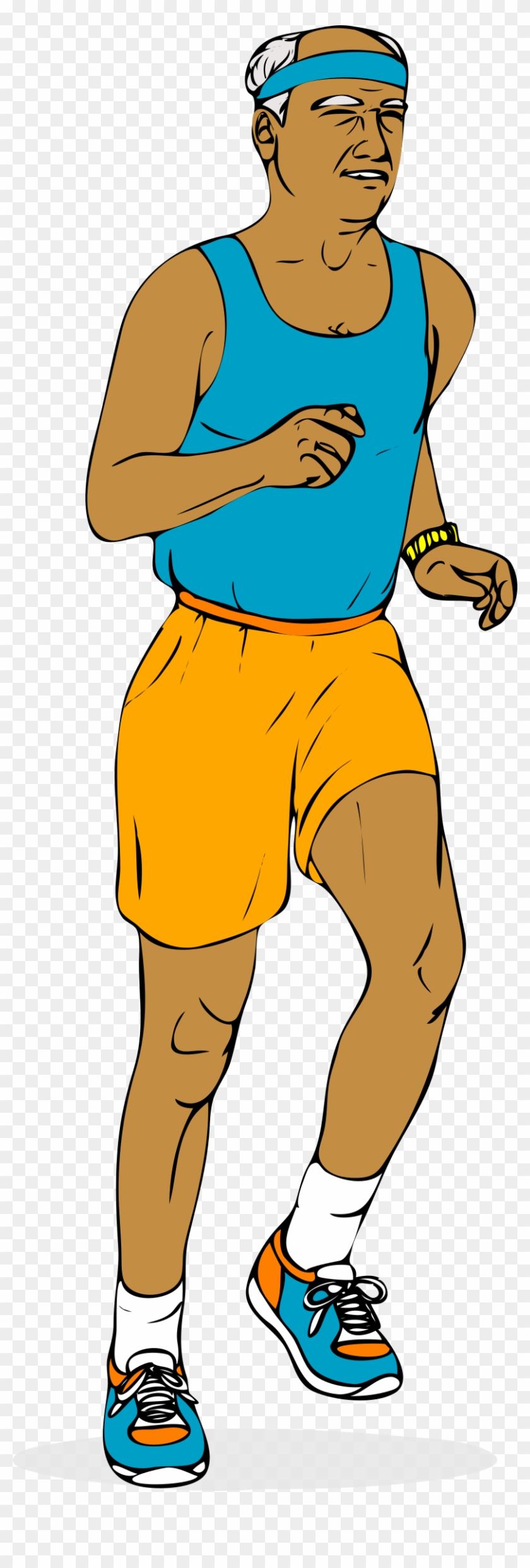 Jogging Sport Clip Art - Man Jogging Clipart #1143986
