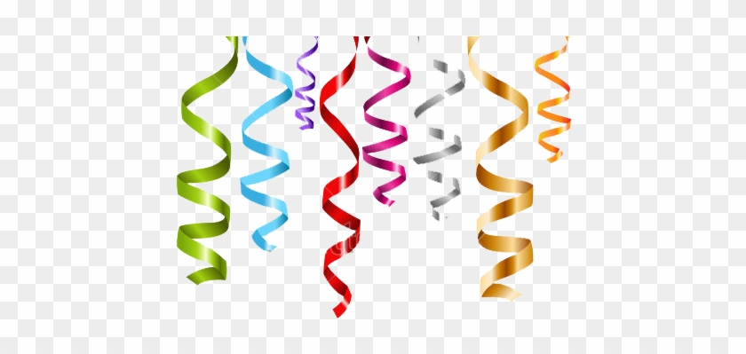 Birthday Confetti Clip Art - Streamer Transparent #1144139