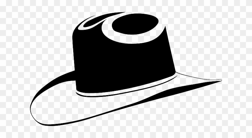 Cowboy Hat, Black, Cowboy, Hat, Western, Wild West - Black Cowboy Hat Clip Art #189847