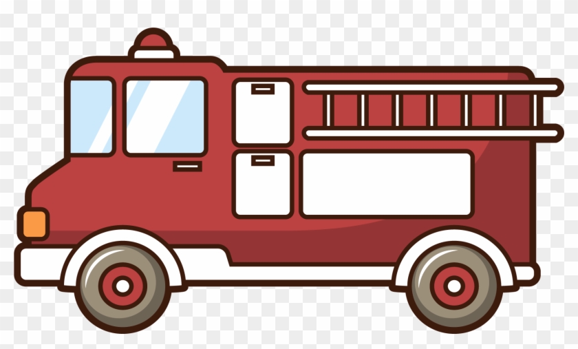 Car Motor Vehicle Fire Engine Firefighter Drawing - سيارة اطفاء الحريق كرتون #189895