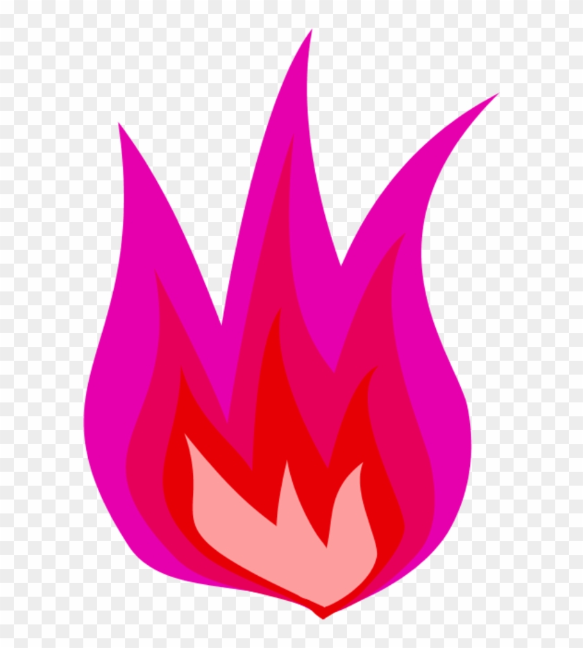 Fire Clip - Pink Fire Clip Art #189911