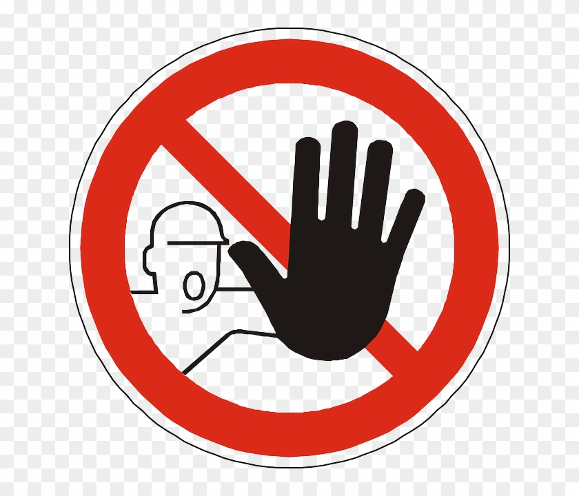 Not Allowed Admittance, Entry, Prohibited, Forbidden, - No With A Line Through #189979
