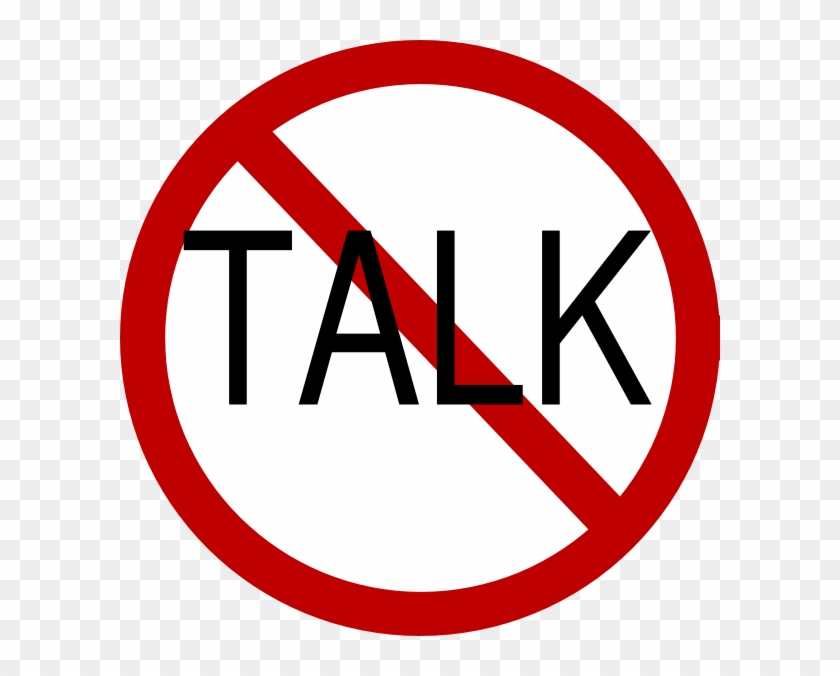 No Talk Clip Art At Clker - Don T Talk In Class #190506