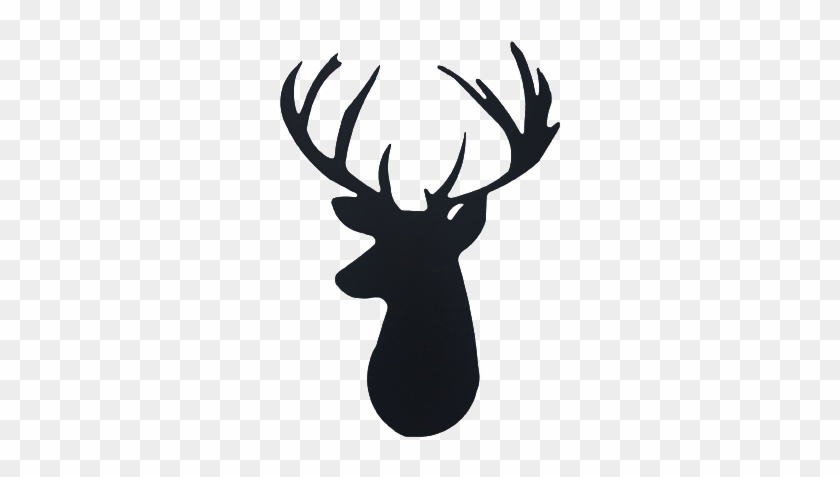 Deer Head Wall Emblem - Deer Head Silhouette Transparent #190554
