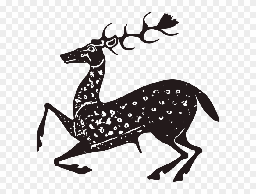 Brown Deer Silhouette Shower Curtain #190618