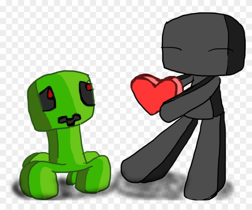 Valentines By Ask Enderman On Deviantart Rh Ask Enderman - Baby Minecraft Enderman #190675