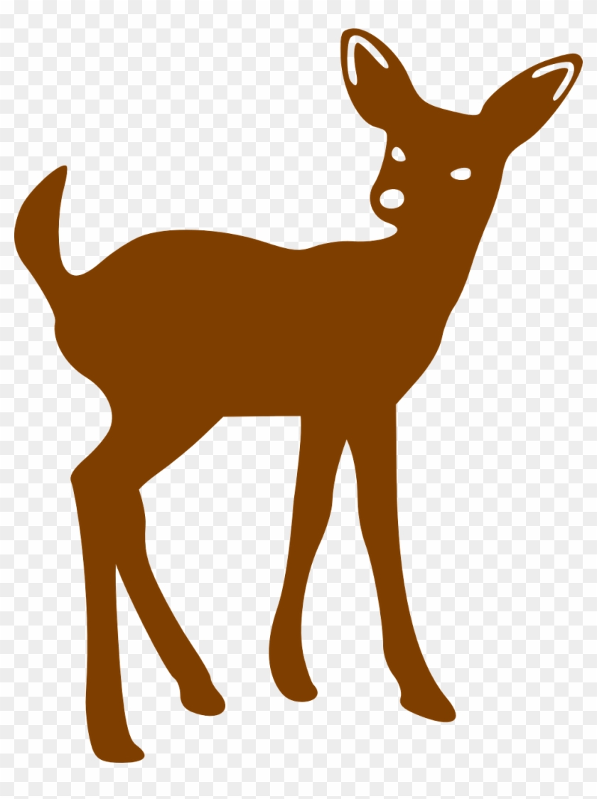 Bambi Clipart Doe - Animal Silhouette Patterns #190813