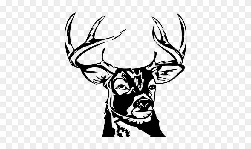 White Deer Silhouette Png Deer Head Png Images - Deer Head #191146