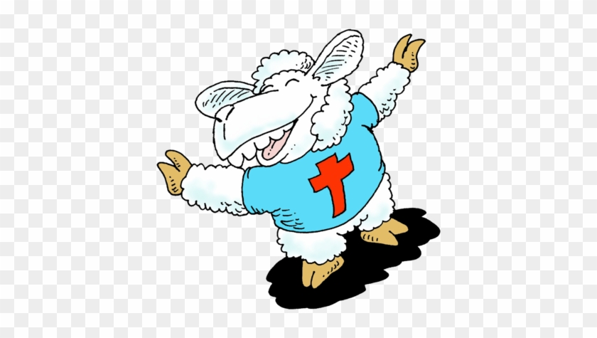 Happy Lamb - Clip Art #191387