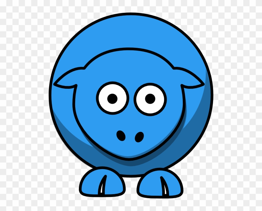 Sheep Cartoon Blue 2e9df2ff Clip Art - Clip Art #191592