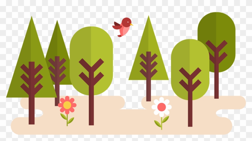 Mouse Cartoon Tree Flowers Vector - เว็ ก เตอร์ ดอกไม้ การ์ตูน #191965