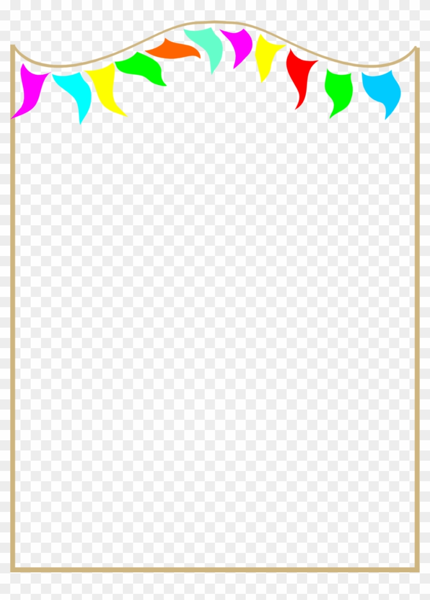 Illustration Of A Blank Frame Border With Colorful - Colorful Frame Border Design #192059