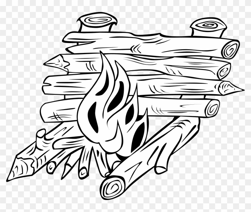 Campfire Clip Art Download - Coloring Pages Log #192359