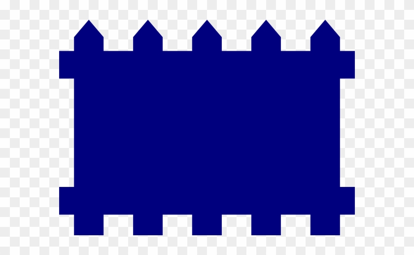 Fence Clip Art At Clkercom Vector Online - Blue Picket Fence Clipart #192953