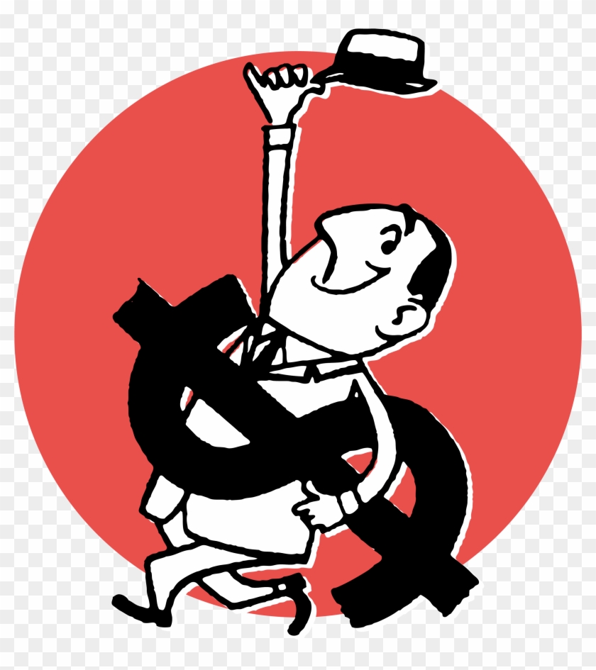 The Economist - Art Print: Pop Ink - Csa Images' Happy Man Carrying #193030
