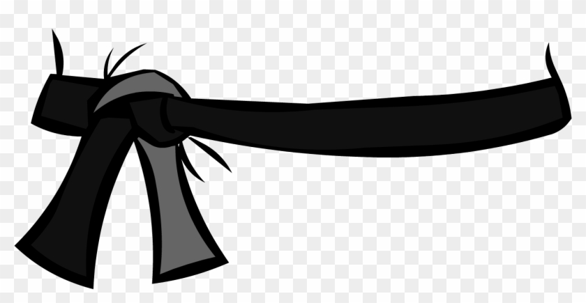 Belt Clipart Animated - Ninja Black Belt #1144442