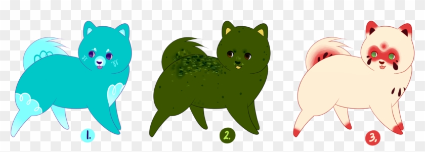 Pomeranian Puppies - Cartoon #1144626