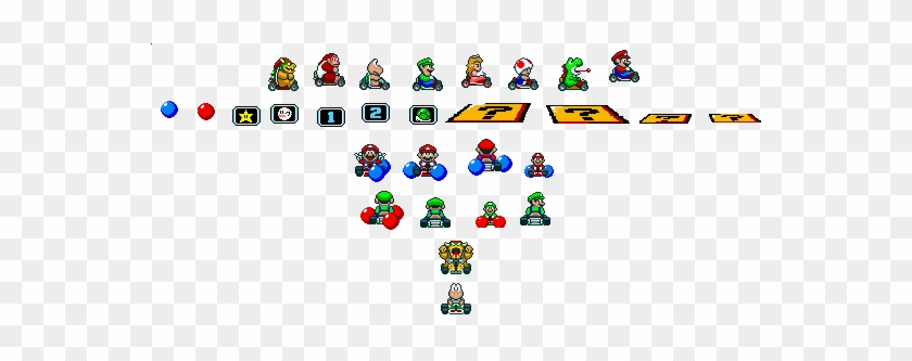 Super Mario Kart Sprite Sheets Snes Mario Universe - Super Mario Kart Sprite #1144908