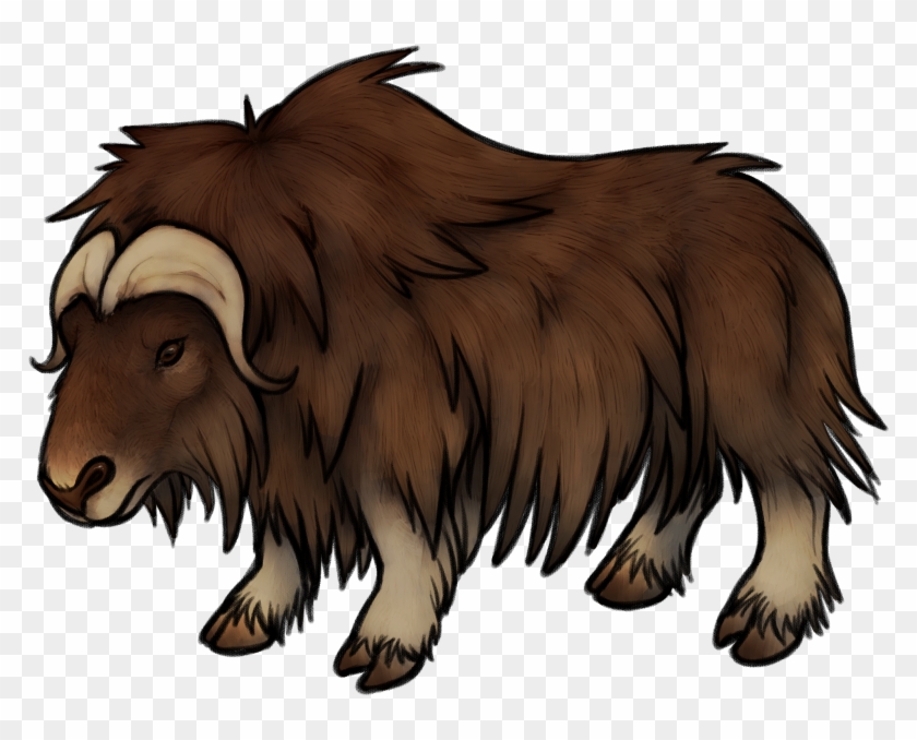Muskox Clipart Transparent - Musk Ox Transparent #1145123