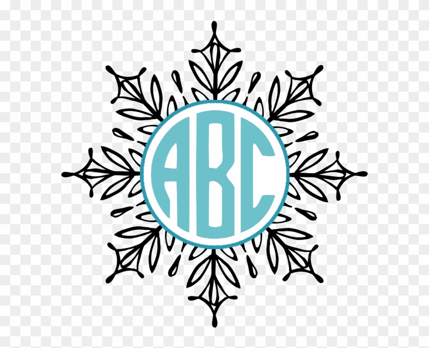 How To Make A Snowflake Monogram - Monogram Fourth Of July Svg #1145273