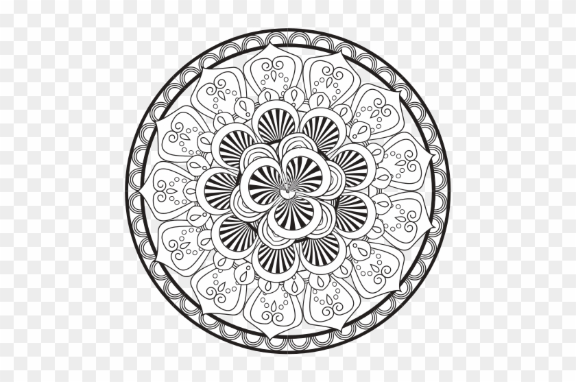 Beautiful Deco Black Mandala - United States Census Bureau #1146101