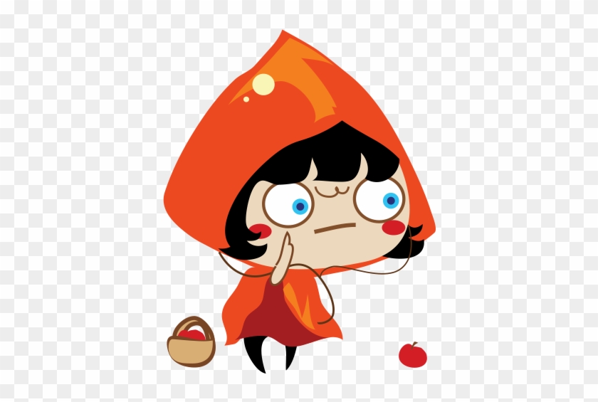 Red Riding Hood Stickers Messages Sticker-2 - Cartoon #1146891