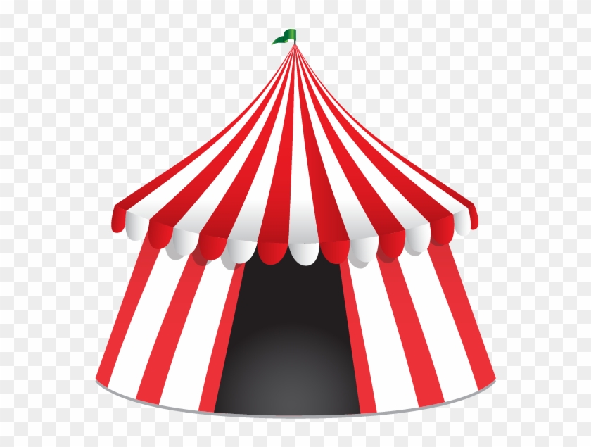 Tent Circus Clip Art - Carnival Tent Vector #1146980