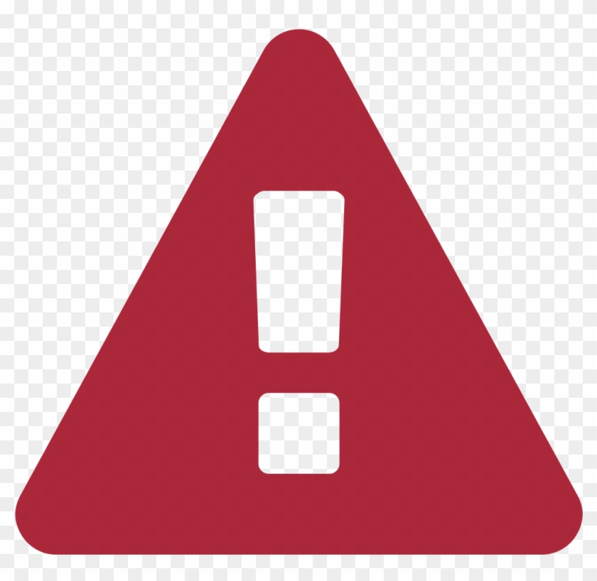 Warning Sign Font Awesome-red - Risk Flat Icon #1147293
